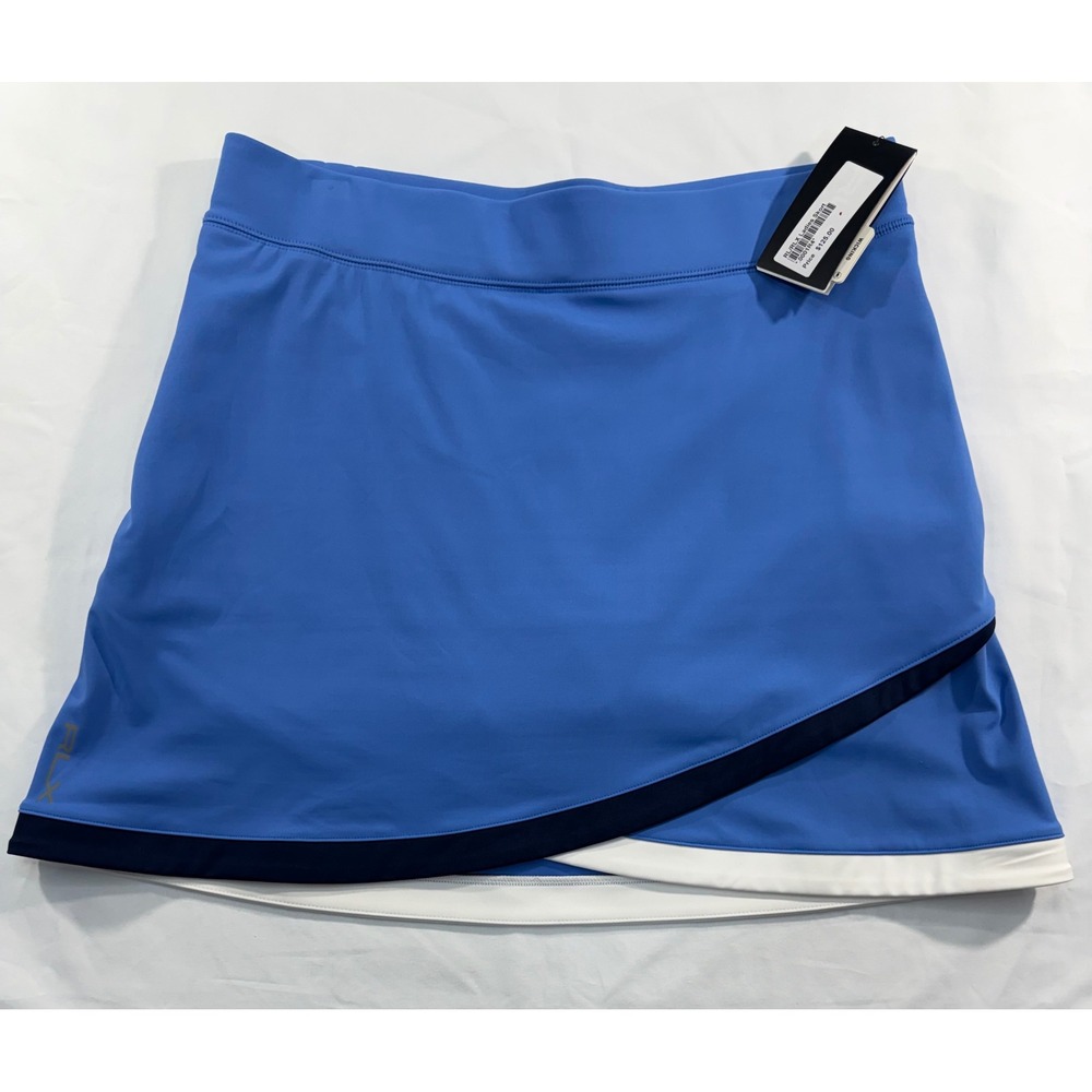RLX Ralph Lauren Blue Wicking Performance Golf Tennis Skort Medium NWT